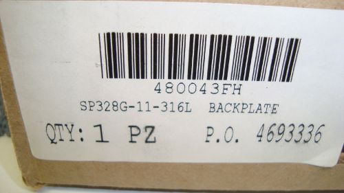 Tri-Clover/Alfa Laval SP328G-11-316L Backplate Assembly *NOS in Factory Box