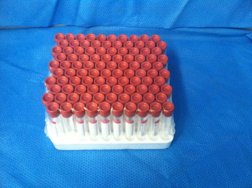 BD Vacutainer Serum Blood Collection Tubes. Case of 100. Lot of 10 Cases