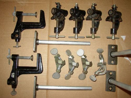 Lot of 14 support and structural clamps.