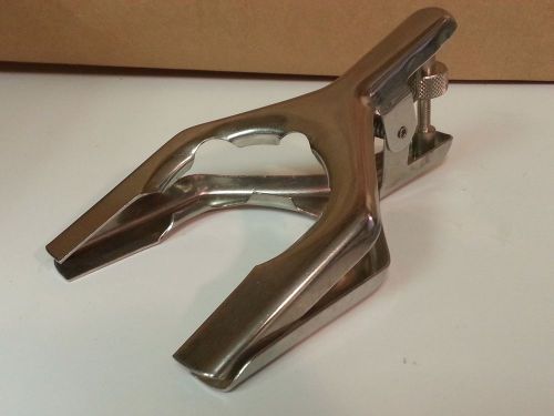 Laboratory stainless steel pinch clamp for 75/50 spherical glass joints no. 75 for sale