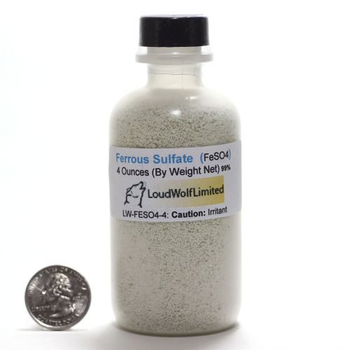 Ferrous Sulfate  Ultra-Pure (99%)  Fine Powder  4 Oz  SHIPS FAST from USA