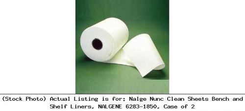 Nalge nunc clean sheets bench and shelf liners, nalgene 6283-1850, case of 2 for sale