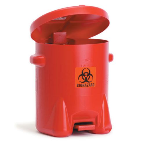 Polyethylene biohazard can - 14-gallon  18&#034;w x 22&#034;d x 21&#034;h 1 ea for sale