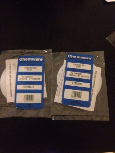 Chemware® PTFE Watch Glasses/Beaker Covers 10 cm Diameter PN D1069014 (Lot Of 2)