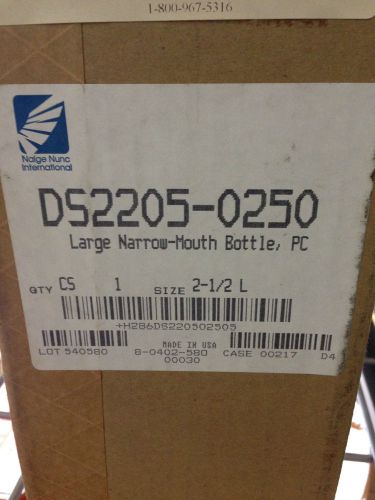 Nalgene large narrow mouth bottle, pc  ds2205-0250 for sale
