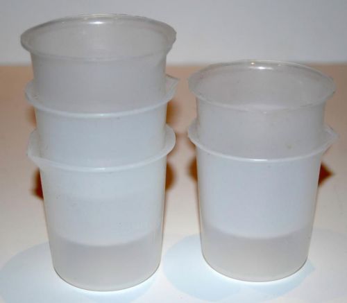 Set of  5 - 400 ml made in usa plastic graduated student beakers - science lab for sale