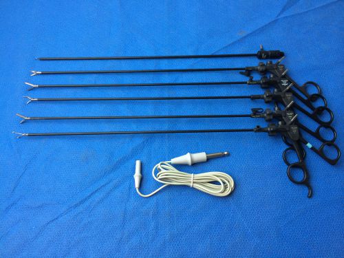 7 pieces storz laparoscopic set 5mm x 42cm monopolar electrosurgical for sale