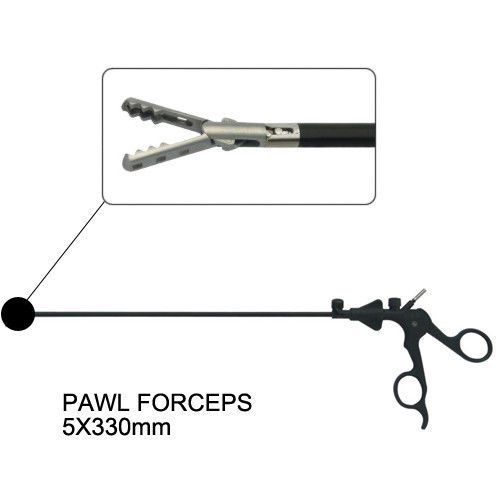 NEU NUOVO Pawl Forceps 5X330mm Laparoscopy warranty SURGICAL equipment 101.044B