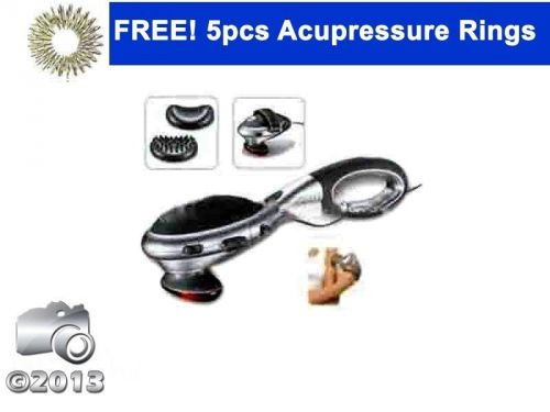 Acupressure plastic body energy roller massager therapy with free 5 sujok rings for sale