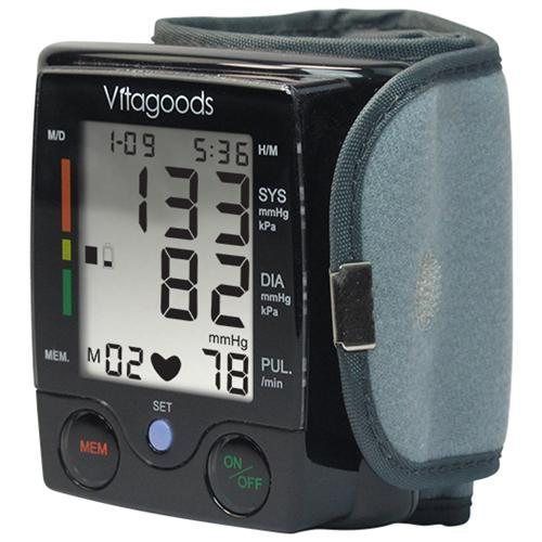 VitaGoods Travel Pulse Portable Blood Pressure Monitor - 90 Reading(s) - Black