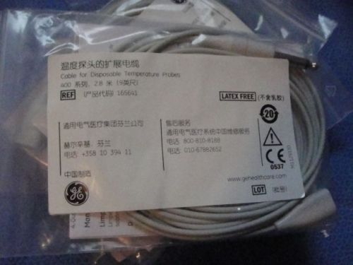GE CABLE FOR DISPOSABLES TEMPERATURE REF:165641 2.8M ( LOT OF 5 UNITS)