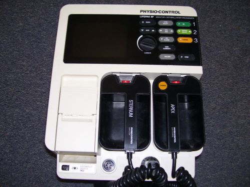 ! Physio-Control LifePak 9P Cardiac Monitor/Defib w/ Paddles ECG EKG Pacing