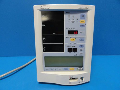 DATASCOPE MINDARY ACCUTORR PLUS P/N 0998-00-0444-L71 PATIENT MONITOR W/O LEADS