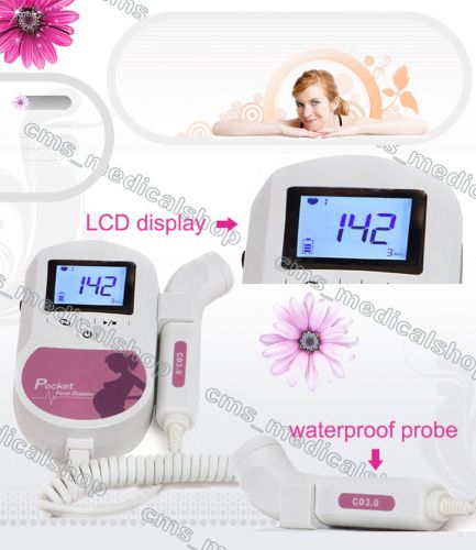 Prenatal Heart Monitors,Pocket Fetal Heart Rate Doppler,Listen Baby Heart,S-C1