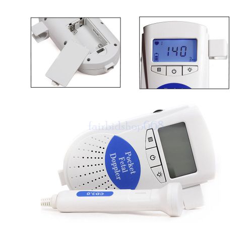 Fetal Doppler 3MHz with LCD Display fetal heart rate detection home use