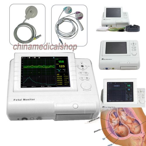 Ultrasound Prenatal Fetal Movement monitor,FHR TOCO with twins probe heart rate