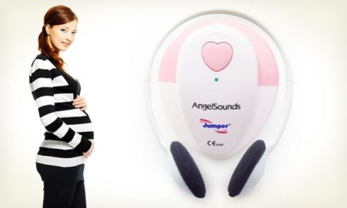 AngelSounds Fetal Fetus Baby Heartbeat Doppler Monitor JPD-100S  in Pink NEW NIB