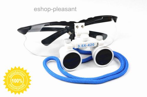 4 colors dental surgical medical binocular loupes optical glass loupe 3.5x 420mm for sale