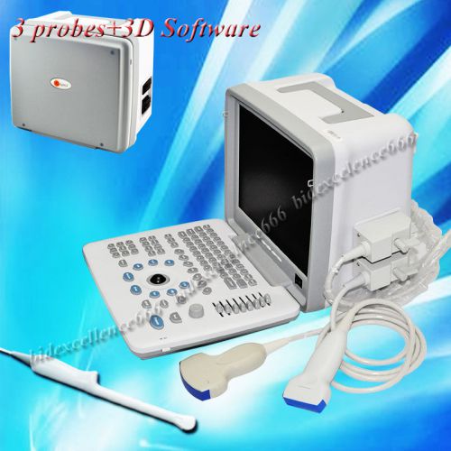 3d imagedigital ultrasound scanner with 3 probes-convex linear transvaginal for sale