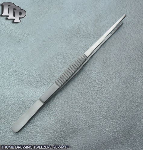 Thumb Dressing Forceps 5.50 Serrated SURGICAL VETERINARY INSTRUMENTS ECONOMY