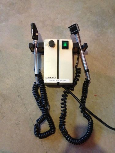 Welch Allyn 74710 Wall Mount Diagnostic Otoscope Opthalmoscope &amp; Transformer