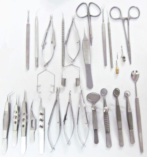 Chalazion eye instruments ophthalmic cataract surgery set 27 pcs for sale