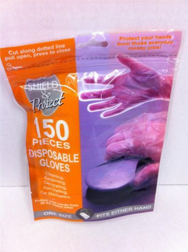Pack 150 One Size Fit All  Gloves Boat Fishing Protective Tool Mechanics Hair