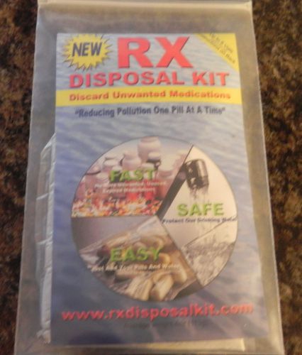 Rx disposal kit medical disposal prescription medication  patented for sale