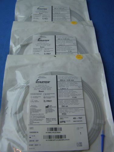 Lot of 3 Bostion Scientific™ STARTER Guidewire Angled Ref:49-157