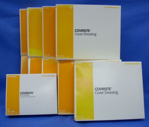 10 Boxes of 10ea Smith &amp; Nephew Coversite Cover Dressings - 2 Sizes