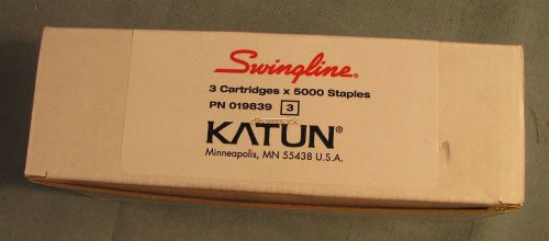 15,000 STAPLES 3 CARTRIDGES KATUN SWINGLINE 019839 CANON F23-5705-000 FREE SHIP