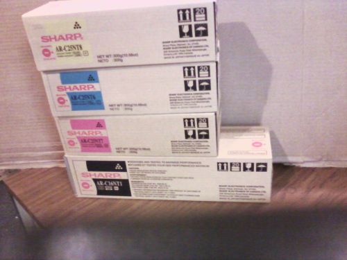 SHARP AR-C16NT1,AR-C25NT6,AR-C25NT7,AR-C25NT8, GENUINE/NEW TONER 1 OF EACH