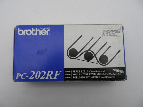 New Factory Sealed Dual Pack Genuine Brother PC-202RF IntelliFax Refill Rolls