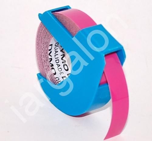 DYMO embossing Tape Glossy Hot Pink Fuchsia 3/8&#034; x 12 Ft NEW Label Labeling