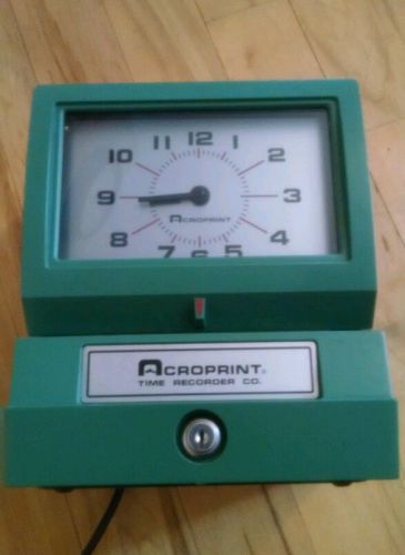 Acroprint Model 125 Time Clock (125AR3 Day, Hr, Min), With