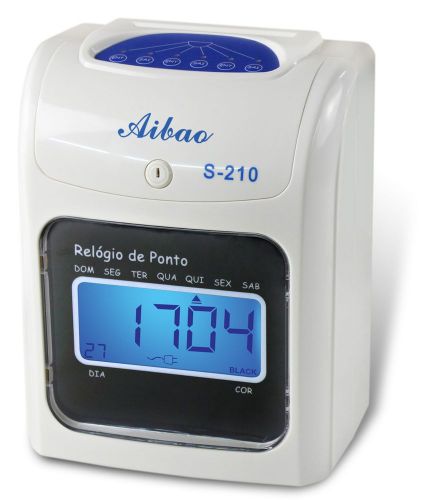 Two color printing for employee attendance--- punch time card clock   S-210
