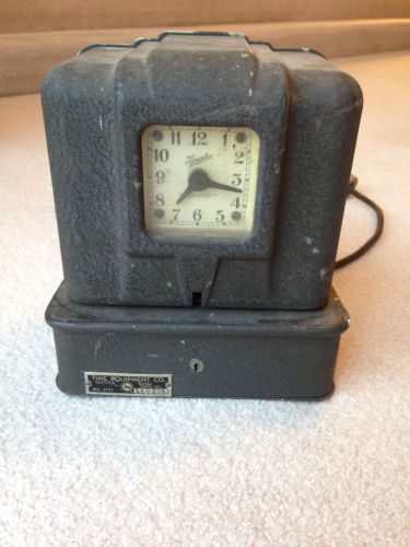 Vintage 1953 &#034;simplex&#034; time recording clock- very rare model #jcg10r4 for sale