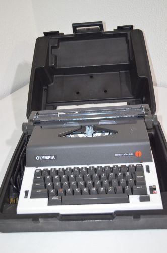 Olympia International Typewriter With Carrying Case Report Electric Works