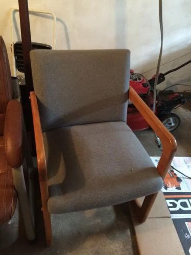 Grey office waiting room chairs  (2)