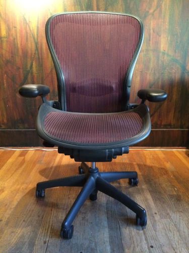 HERMAN MILLER AERON CHAIR - Size A, Red (MUST LIVE NEAR SEATTLE)