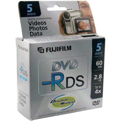 Camcorder dvd-r2.8gb(60m) double sided fuji camcorder disc in 100 lot(c7-7141f3) for sale