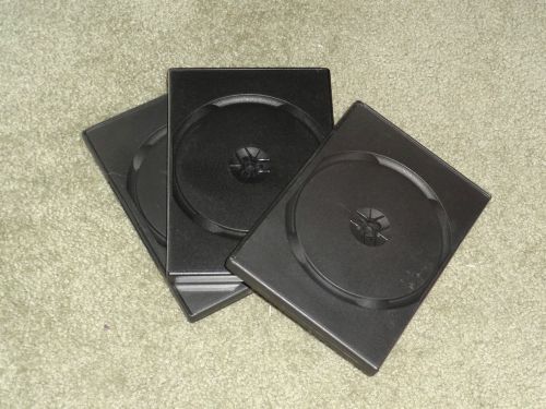 STAPLES DVD CASES, INSERTABLE PLASTIC COVER, BLACK