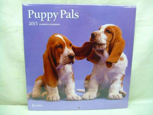 Brown Trout &#034;Puppy Pals&#034; 12&#034; 2015 18 Month Calendar New Factory Sealed