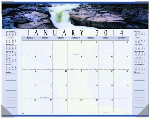 AT-A-GLANCE 2014 Monthly Landscape Panoramic Desk Pad  22 x 17 Inches (89802)