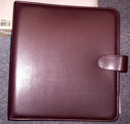 Franklin Covey Burgundy Vinyl Snap-Tab Binder 18684,Letter Size,7- Ring-NEW-NR