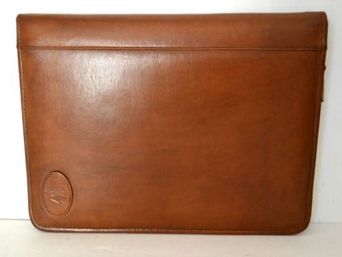 BROWN GENUINE LEATHER AGENDA ORGANIZER PLANNER FOLDER MADE IN COLOMBIA