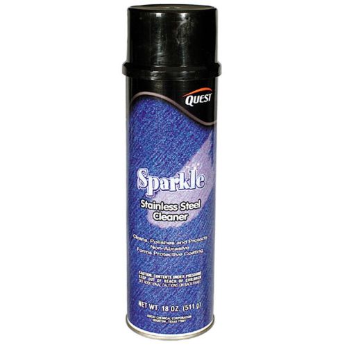 Quest chemical sparkle stainless steel cleaner and polish 18 oz net wt for sale