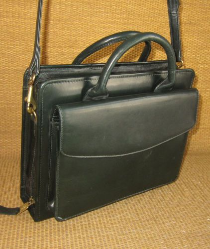 Classic Size | Green LEATHER FRANKLIN COVEY/Quest COVER For Planner/Binder Purse
