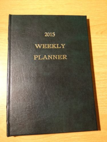 2015 WEEKLY PLANNER Bonded Leather PERSONALIZED with Your Name