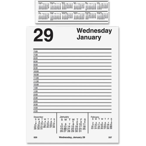 2015 at-a-glance pad base desk calendar refill - daily - 5&#034; x 8&#034;- white for sale